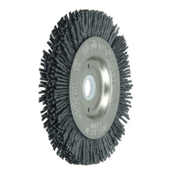 Weiler Burr-Rx 3" Narrow Face Wheel, .043/120CG Crimped Fill, 1/2"-3/8" 31101